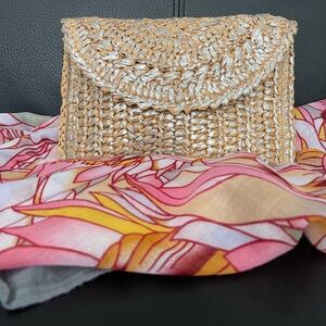 Woven Banana Republic Clutch